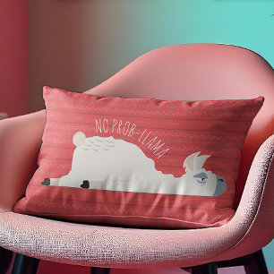 Coussin Rectangle Pas de lama Prob-Llama drôle