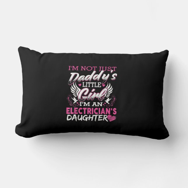 Coussin Rectangle Pas seulement papa petite fille Je suis un cadeau  (Recto)