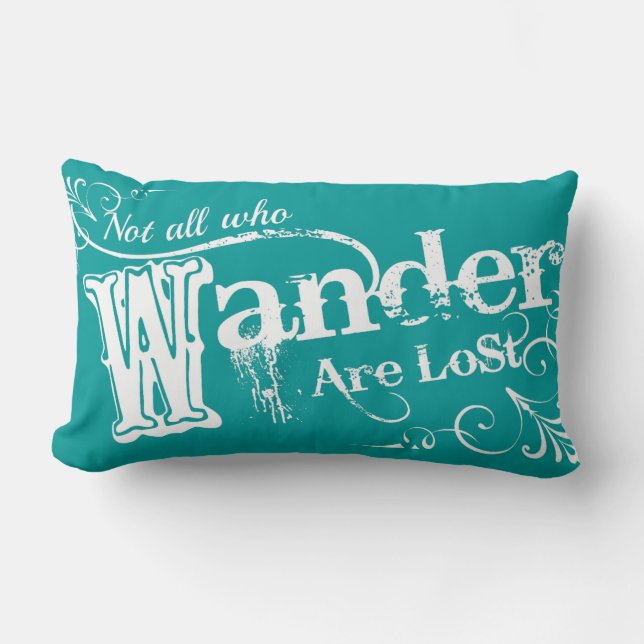 Coussin Rectangle Pas tous ce que Wander sont perdu (Recto)