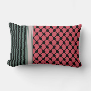 Coussin Rectangle Pastèque palestinienne Hatta Keffiyeh Kufiya Folk