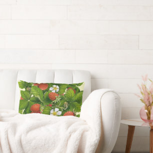 Coussin Rectangle Patch fraise