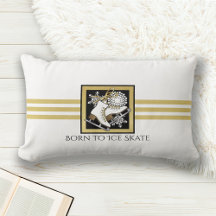 Patinage sur glace noir or / patinage artistique