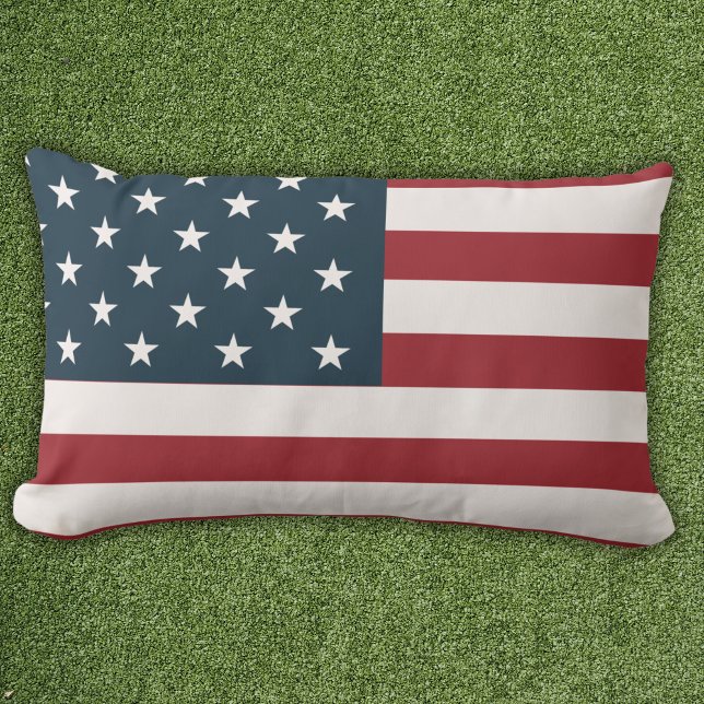 Coussin Rectangle Patriotic American Flag (Créateur téléchargé)