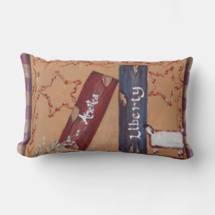 Coussin Rectangle Patriotique primitif réserve 4 juillet des étoiles