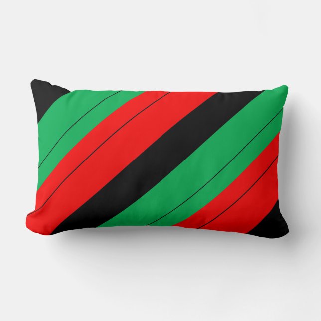 Coussin Rectangle Patterns de Kwanzaa Colors (Recto)