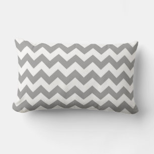 Coussin Rectangle Patters de Dark Gray White