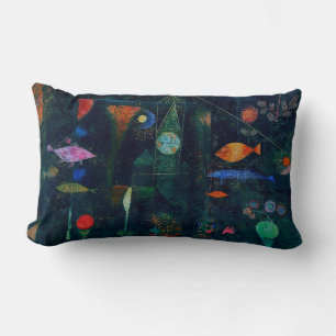 Coussin Rectangle Paul Klee Fish Magic Peinture Abstraite Art graphi
