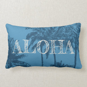 Coussin Rectangle Paumes peu précises hawaïennes de plage de Maken