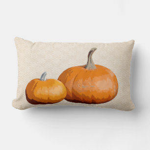 Coussin Rectangle Pays Élégante Récolte Citrouilles Faux Textes