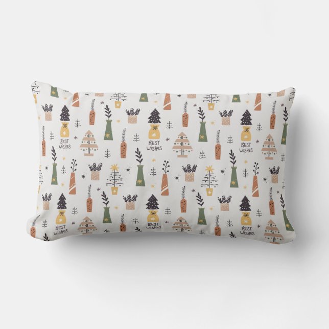 Coussin Rectangle Pays rustique Noël Vieux mode (Recto)
