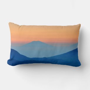 Coussin Rectangle Paysage Abstrait de Sunset Mountain