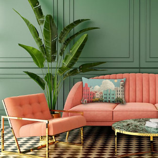 Coussin Rectangle Paysage de rêve d'architecture Deco