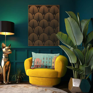 Coussin Rectangle Paysage de rêve d'architecture Deco