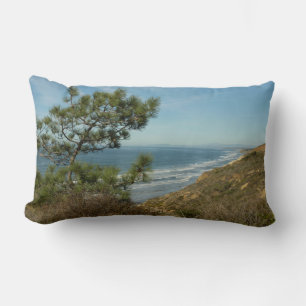 Coussin Rectangle Paysage de Torrey Pine et de la côte californienne