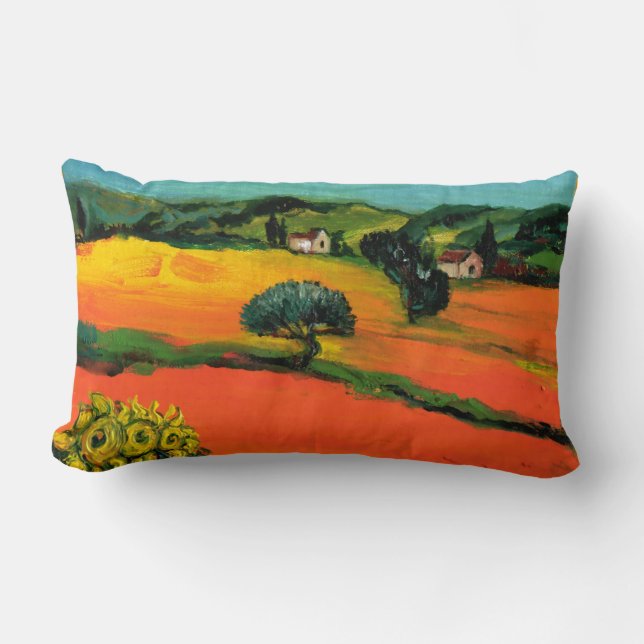 COUSSIN RECTANGLE PAYSAGE DE TOSCANE AVEC DÉBORDEMENT (Recto)