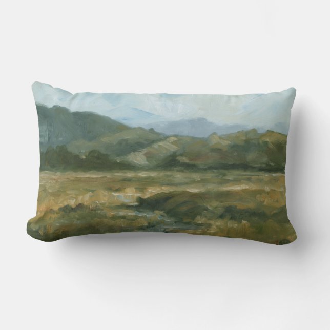 Coussin Rectangle Paysage d'Impasto III (Recto)
