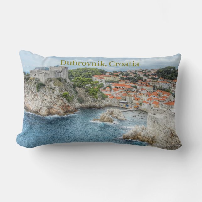 Coussin Rectangle Paysage Dubrovnik Croatie du sud (Recto)