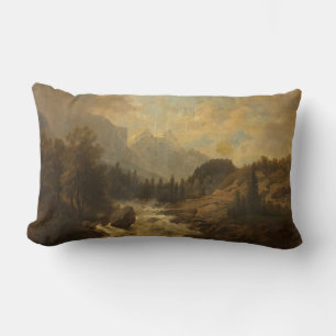 Coussin Rectangle Paysage forestier (par Josef Kriehuber)