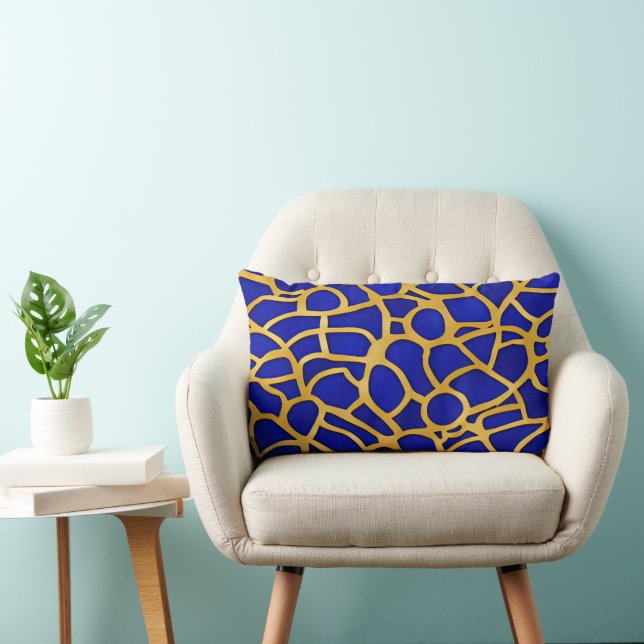 Coussin Rectangle Paysage marin abstrait Vagues fracturées 11 (Chaise)