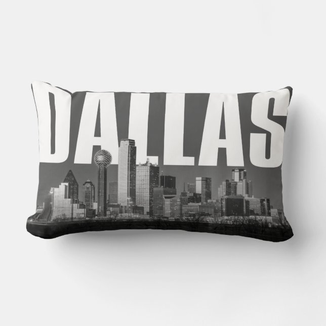 Coussin Rectangle Paysage urbain de Dallas (Recto)