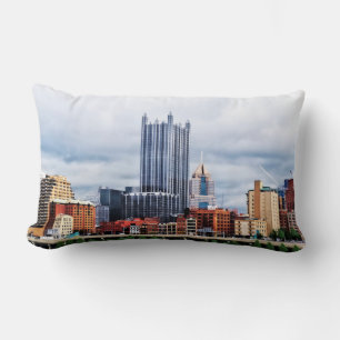 Coussin Rectangle Paysage urbain de Pittsburgh PA