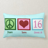 Peace Love Sweet 16 Anniversaire fille