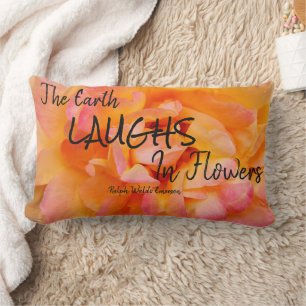 Coussin Rectangle Peach Yellow Pink Blé Rose Photo