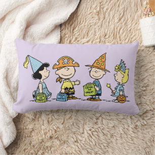 Coussin Rectangle Peanuts Halloween Trick or Treaters