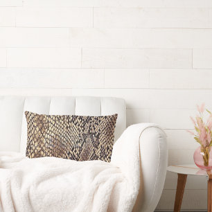 Coussin Rectangle Peau de serpent africain