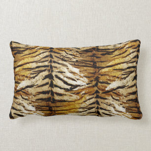 Coussin Rectangle peau de tigre, stylisée, tigre, rayé, poster de an