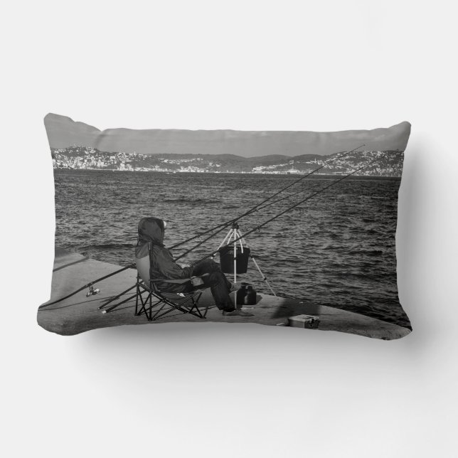 Coussin Rectangle Pêcheur par Bosphorus à Istanbul (Recto)