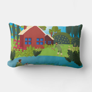 Coussin Rectangle Pêcheurs