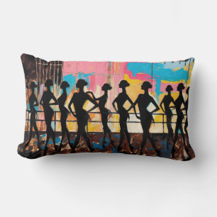 Coussin Rectangle peinture à l'huile Art de Ballet (#2)