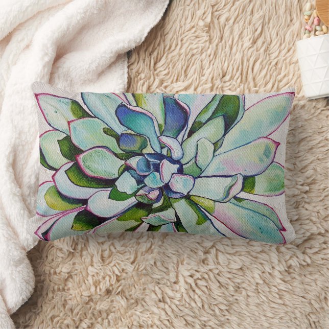 Coussin Rectangle Peinture à l'huile de quinacridone (Couverture)