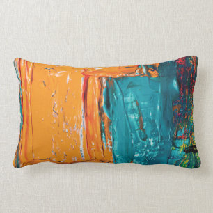 Coussin Rectangle Peinture à l'huile Design artistique Abstrait