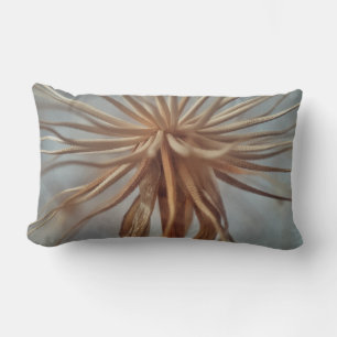 Coussin Rectangle Peinture abstraite blanche et brune