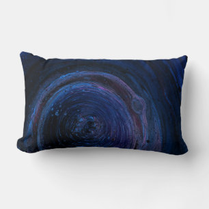 Coussin Rectangle Peinture abstraite violette et marron