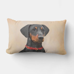 Coussin Rectangle Peinture allemande Pinscher peinture art animal or