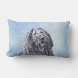 Coussin Rectangle Peinture Bergamasco Sheepdog - Chien original mign