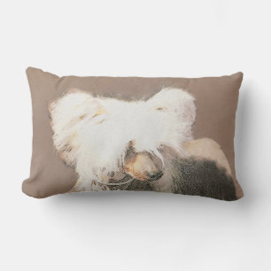 Coussin Rectangle Peinture Chinoise sans cheveux peint art original 