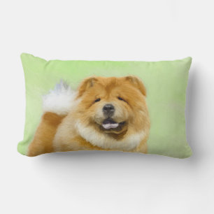 Coussin Rectangle Peinture de Chow Chow - Cute Original Dog Art