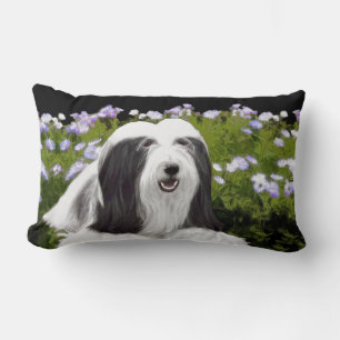 Coussin Rectangle Peinture de Colley barbu - Peinture originale de c