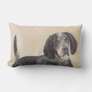 Coussin Rectangle Peinture de linge bluetick - mignon chien original