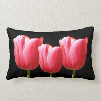 Coussin Rectangle Peinture élégante de trio de tulipe