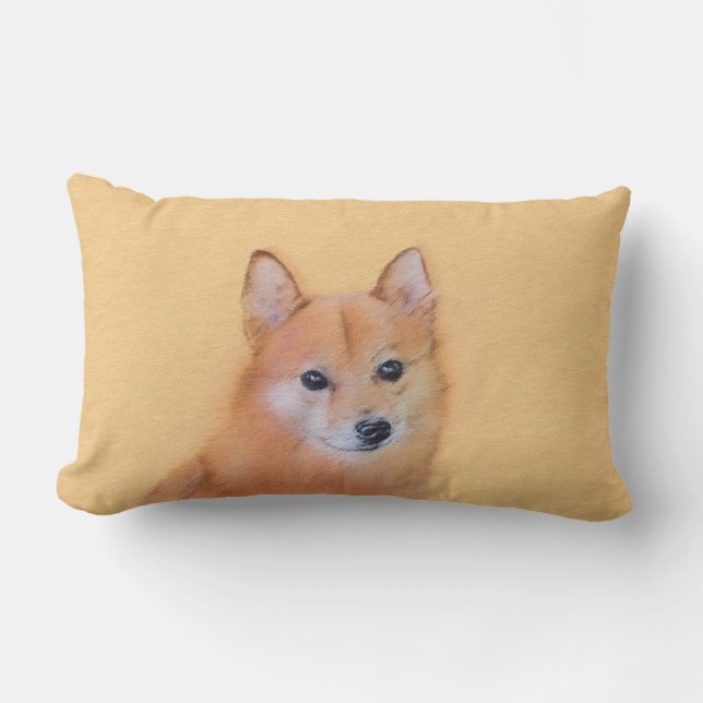 Coussin Rectangle Peinture finlandaise Spitz - Jote Original Chien A (Recto)