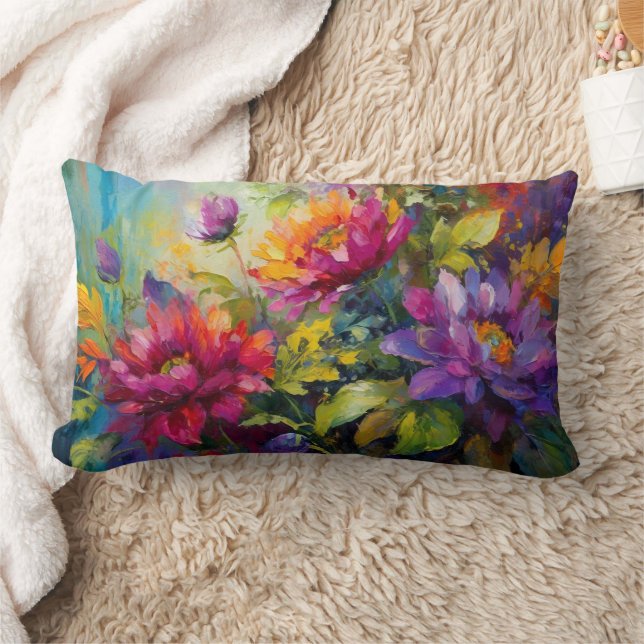 Coussin Rectangle Peinture florale vintage (Couverture)