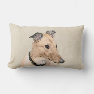 Coussin Rectangle Peinture Greyhound - Cute Original Chien Art