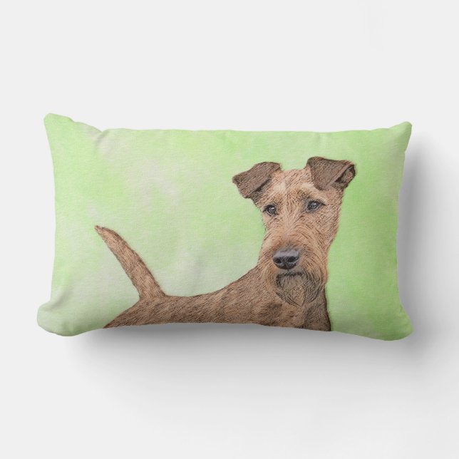 Coussin Rectangle Peinture Irlandaise Terrier - Cute Original Chien  (Recto)