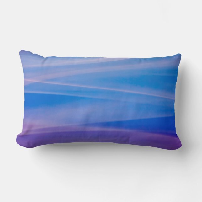 Coussin Rectangle Peinture légère de traînées de couleurs abstraites (Recto)