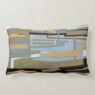 Coussin Rectangle Peinture libre moderne d'expression par le Normand